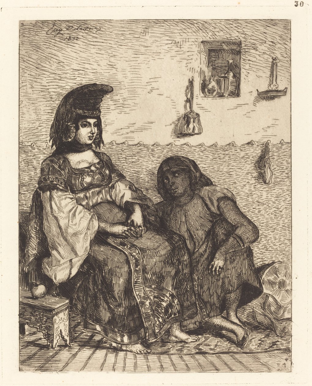 Mujer judía de Argel de Eugène Delacroix