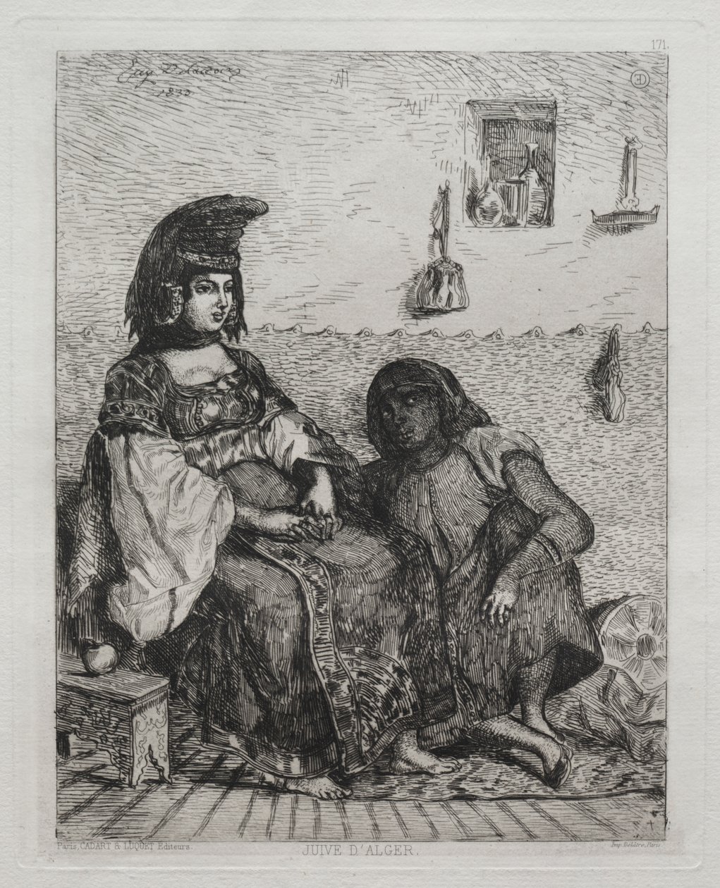 Mujer Judía de Argel de Eugène Delacroix