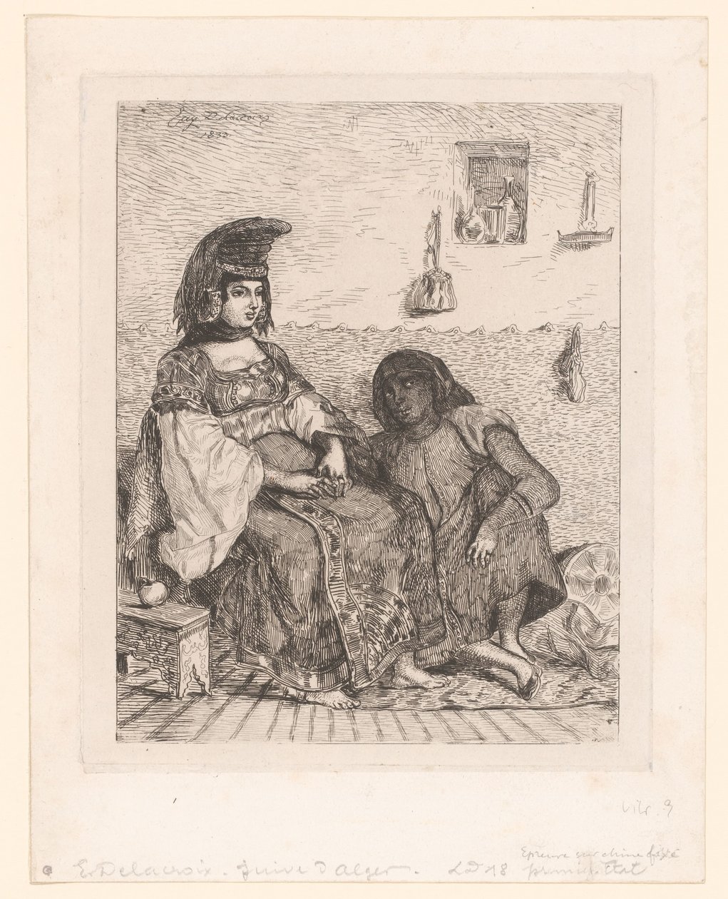 Mujer judía de Argel de Eugène Delacroix