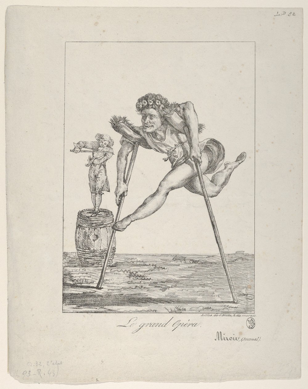 Le Grand Opéra, 1821 de Eugène Delacroix