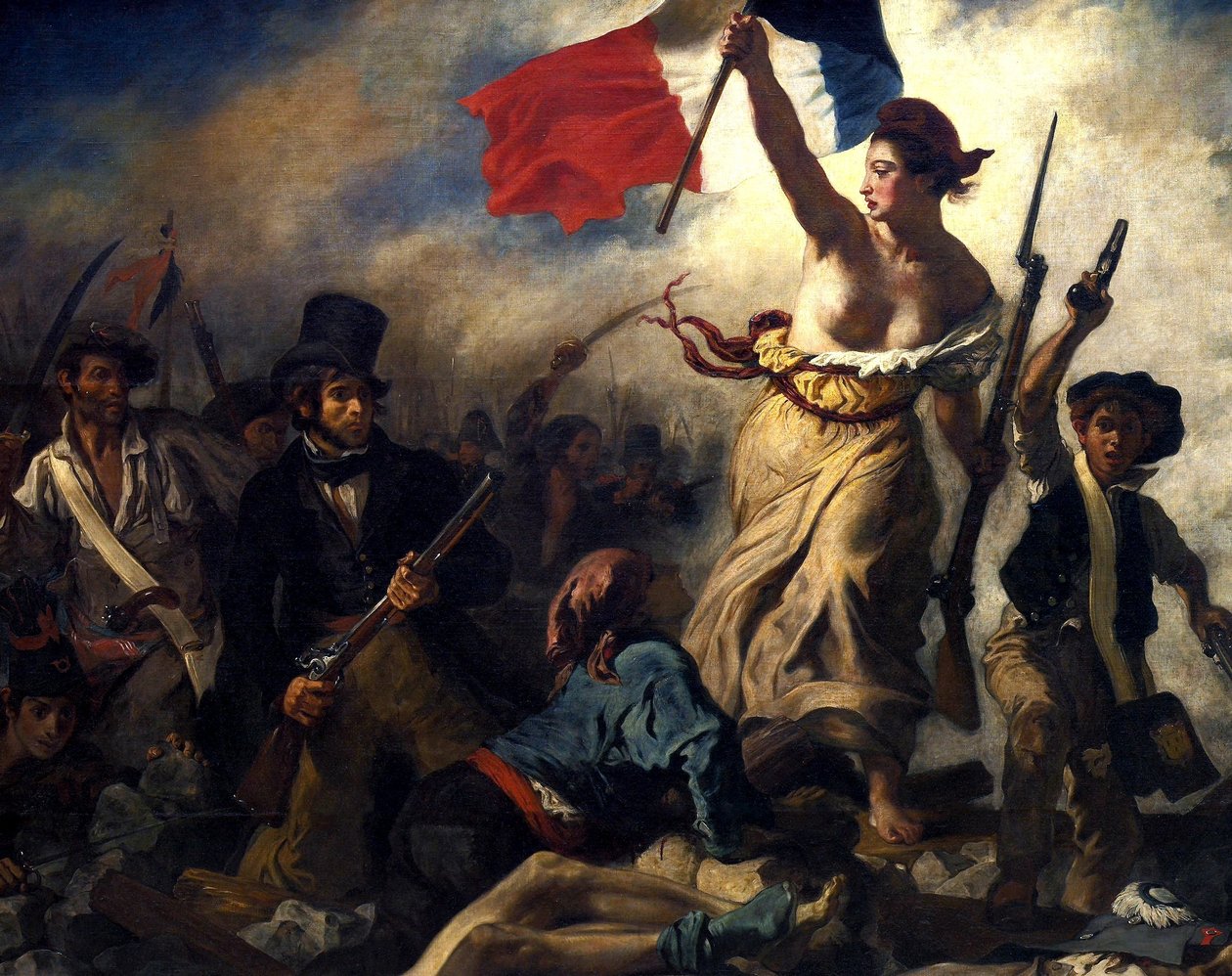 La libertad guiando al pueblo de Eugène Delacroix