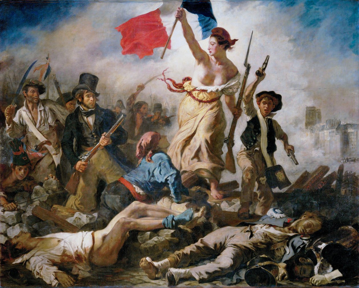 La libertad guiando al pueblo de Eugène Delacroix