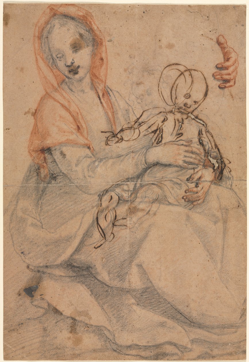 Madonna y niño de Eugène Delacroix