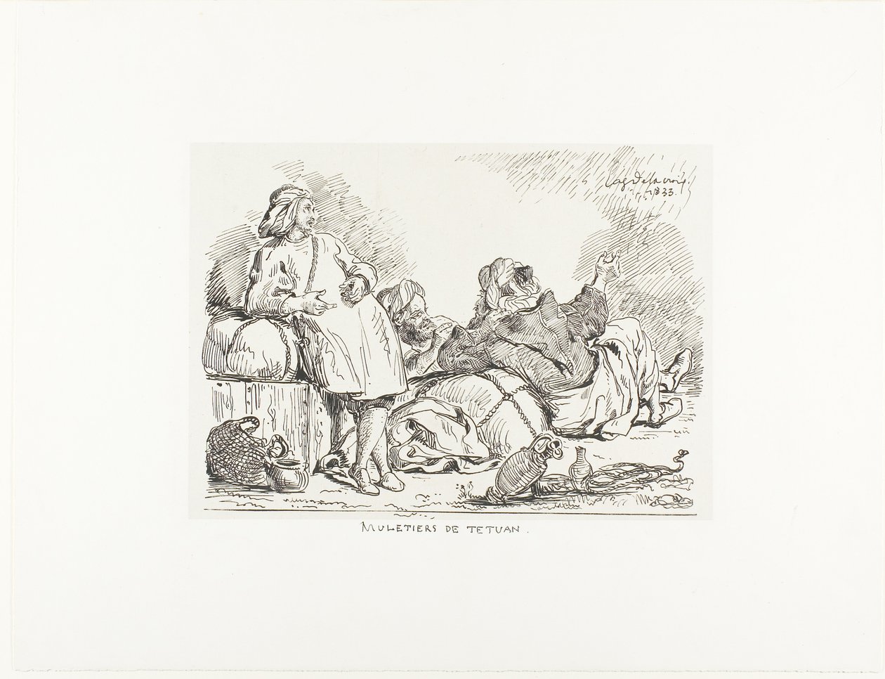 Arrieros de Tetuán de Eugène Delacroix