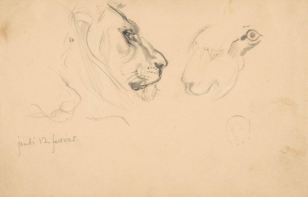 Cuaderno de bocetos con vistas de Tours, Francia y sus alrededores de Eugène Delacroix