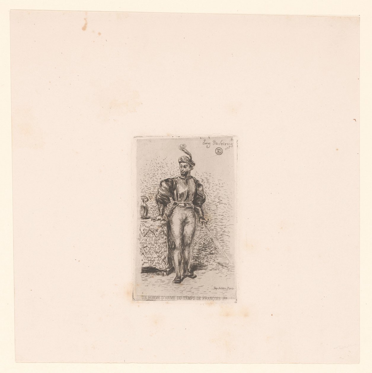 soldado con espada Un homme d
