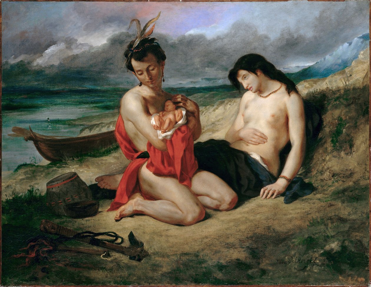 El Natchez de Eugène Delacroix