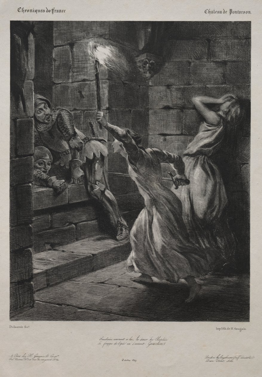 La hermana de Duguesclin de Eugène Delacroix