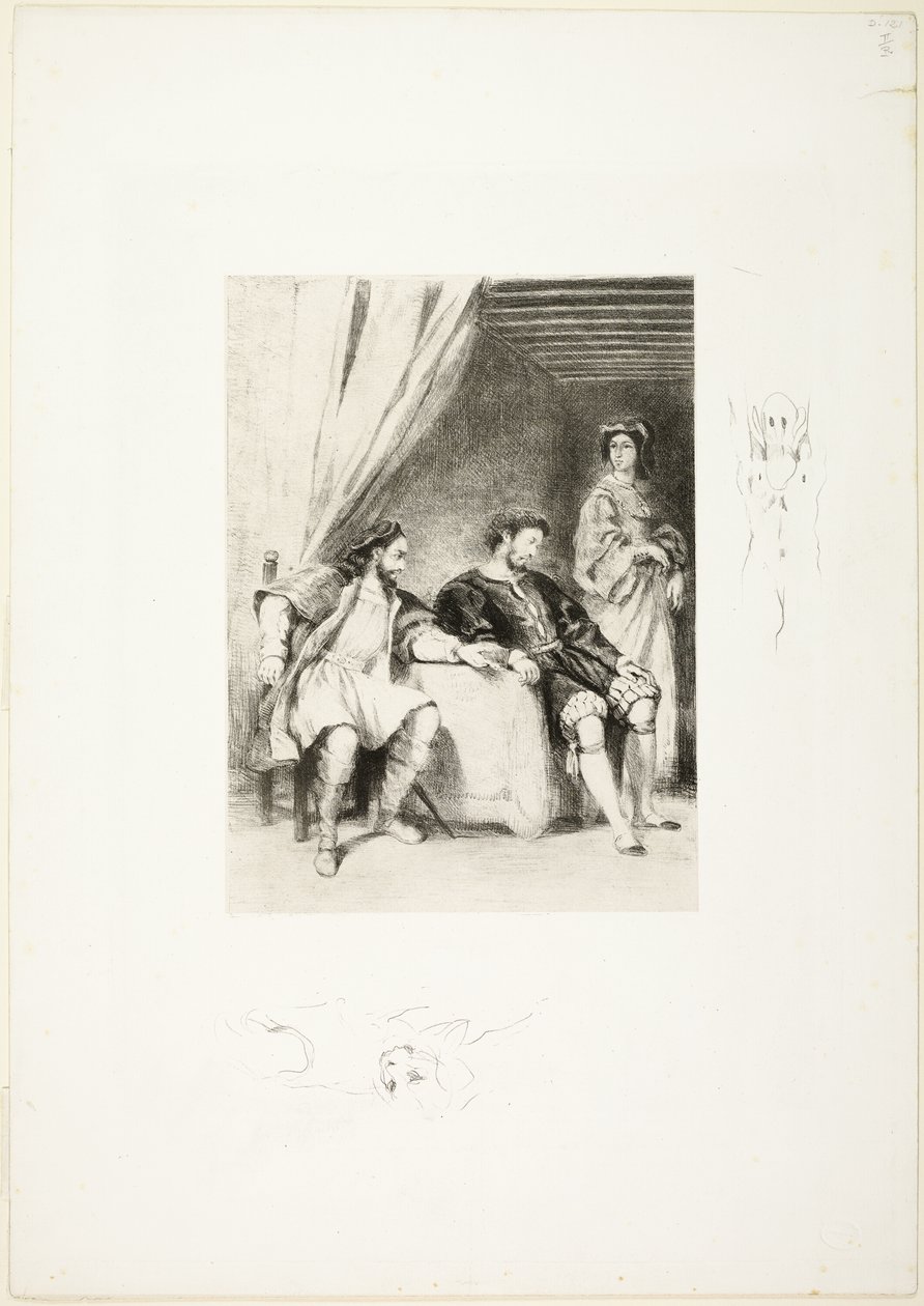 Weislingen prisionero de Goetz de Eugène Delacroix
