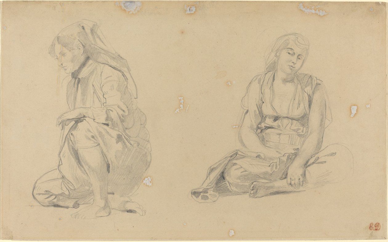 Mujeres de Argel, 1833 de Eugène Delacroix