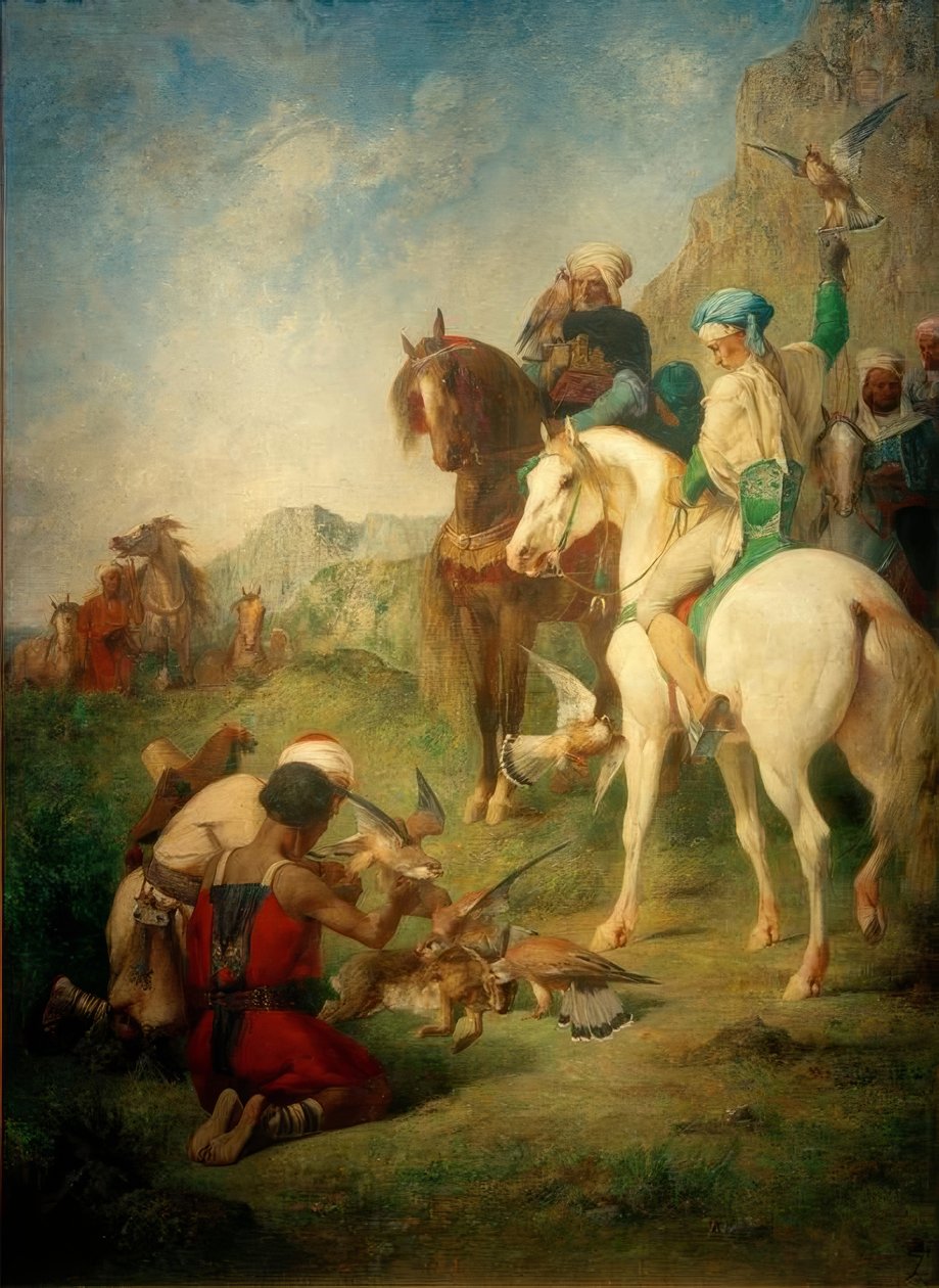 E.Fromentin, Caza de halcones en Argelia de Eugène Fromentin
