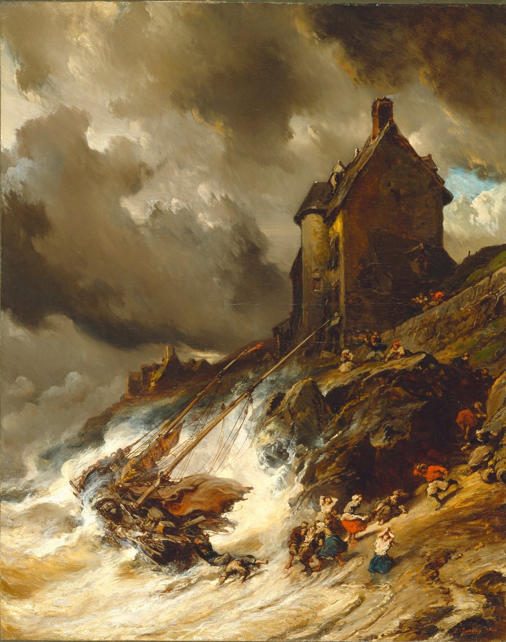 El naufragio de Eugene Isabey