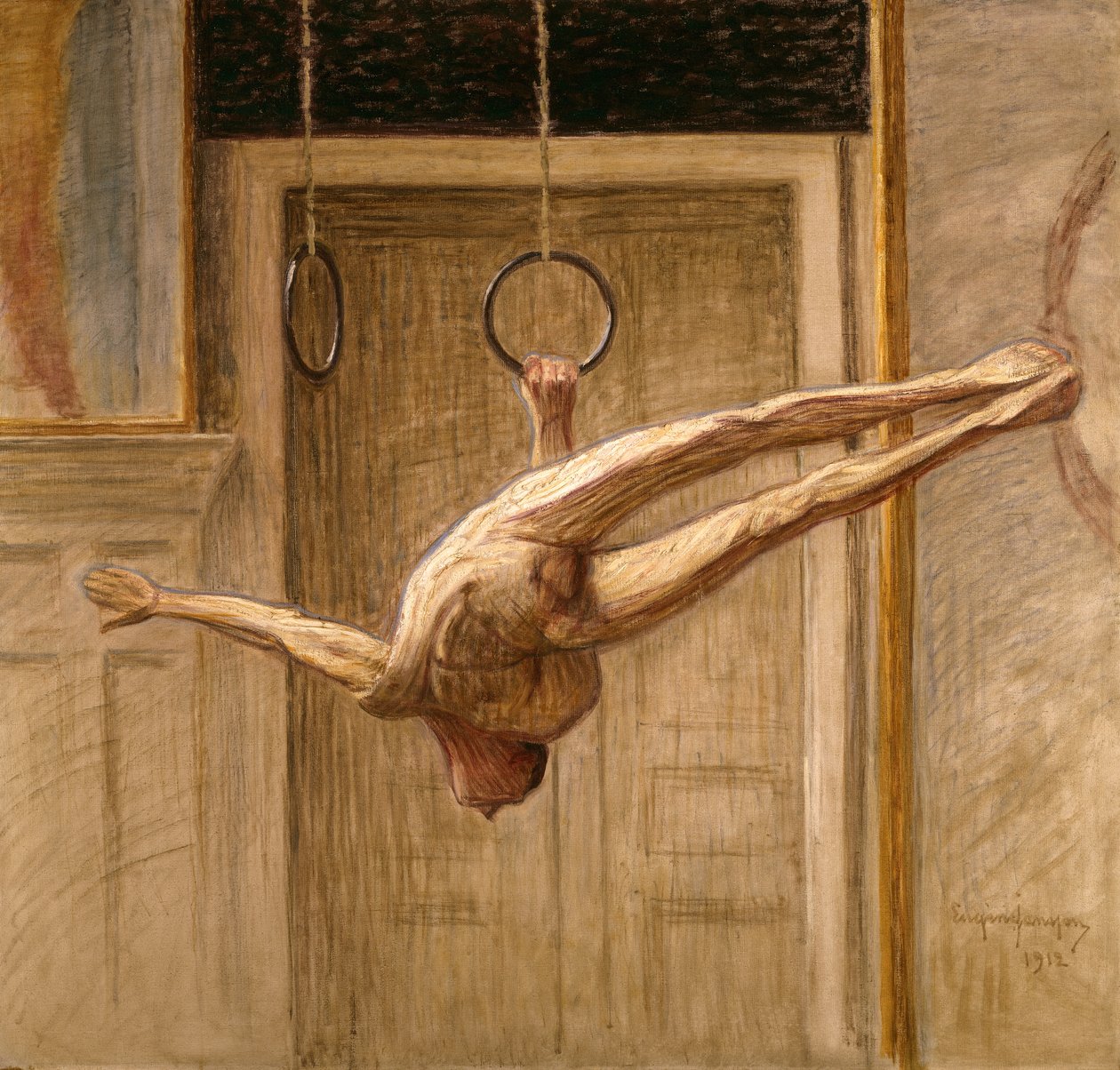 Gimnasta en Anillas No.2, 1912 de Eugène Jansson