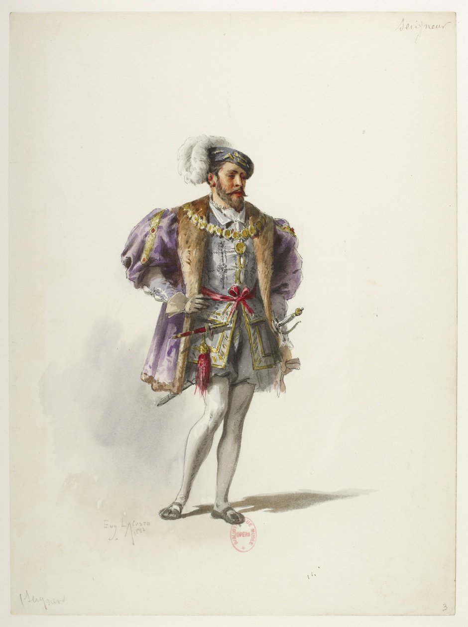 Btv1b84558104 03 - Saint-Saëns - Enrique VIII - Modelos de trajes - Lacoste - 3. Seigneur de Eugene Lacoste