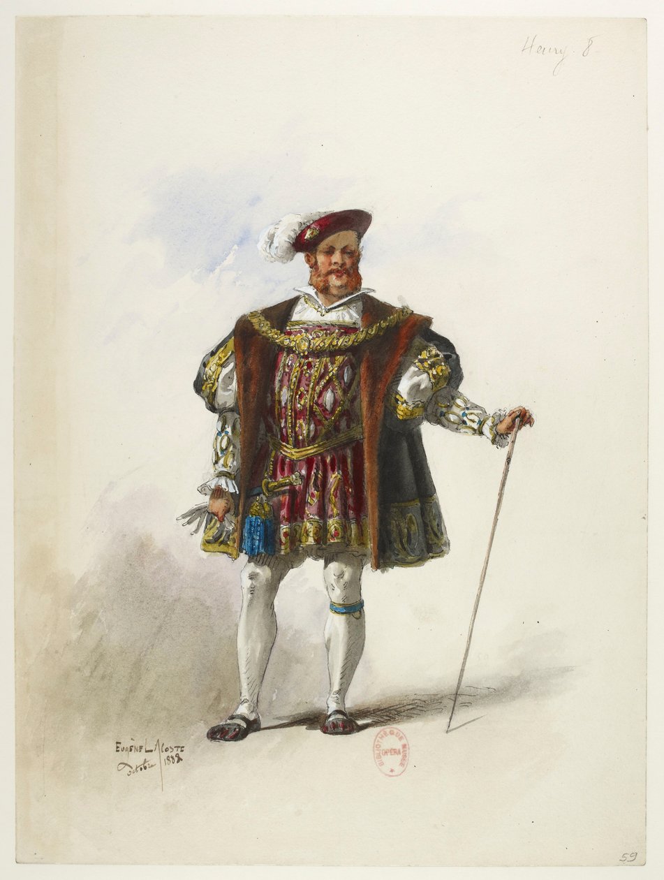 Btv1b84558104 59 - Saint-Saëns - Enrique VIII - Maquettes de costumes - Lacoste - 59. Enrique VIII de Eugene Lacoste