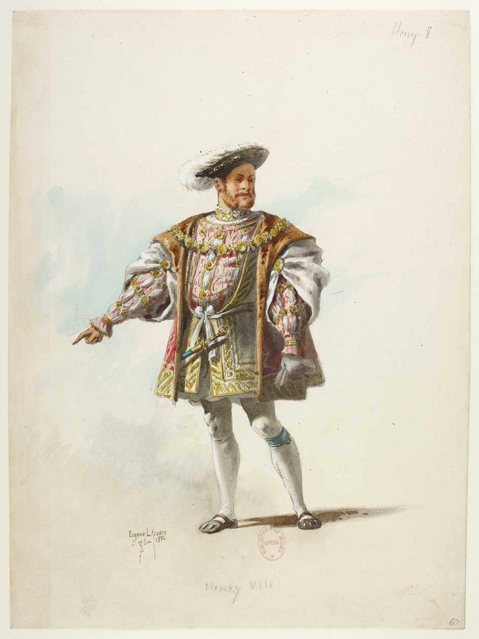 Btv1b84558104 60 - Saint-Saëns - Enrique VIII - Maquettes de costumes - Lacoste - 60. Enrique VIII de Eugene Lacoste