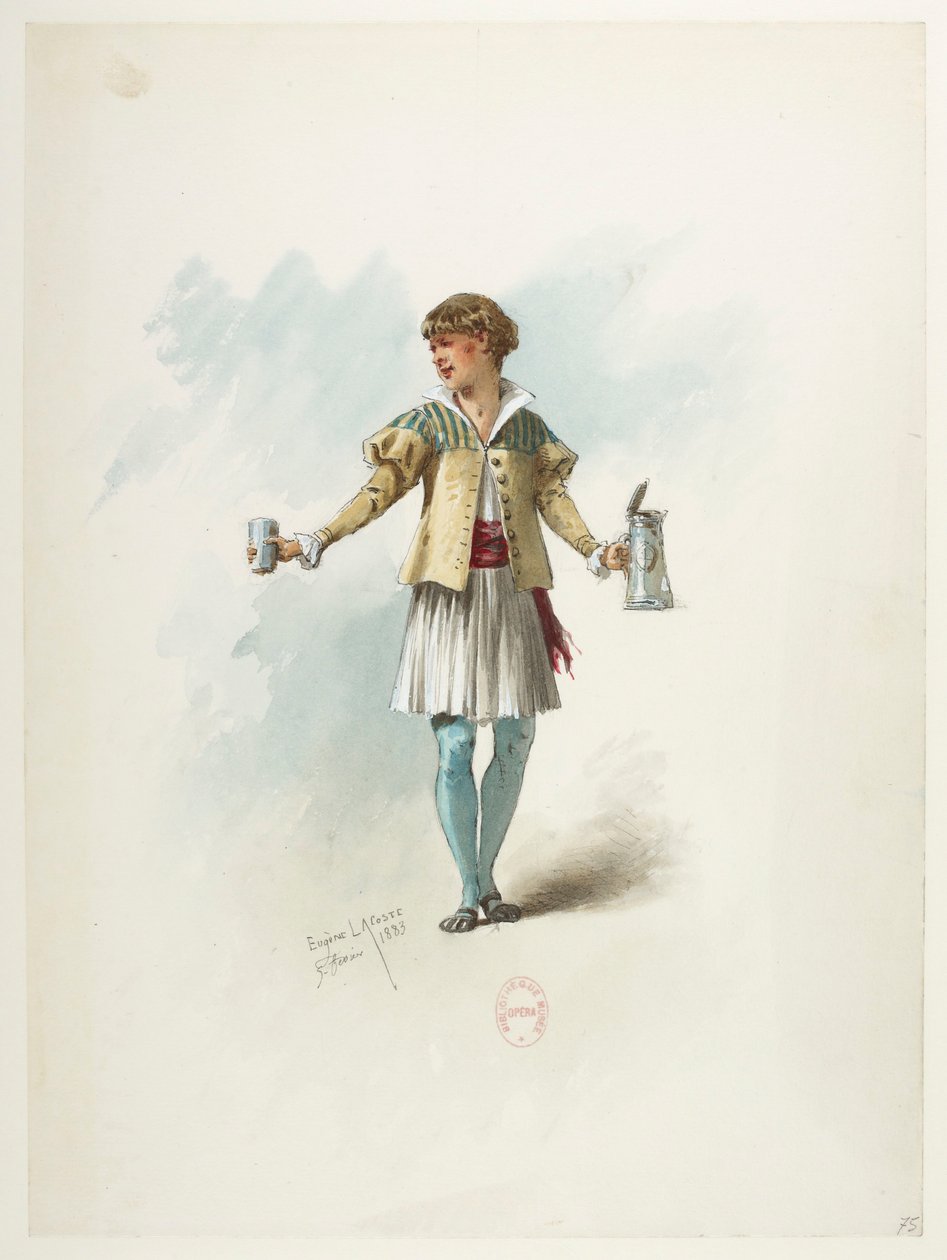 Btv1b84558104 79 - Saint-Saëns - Enrique VIII - Maquettes de costumes - Lacoste - 75. Vestuario de Eugene Lacoste