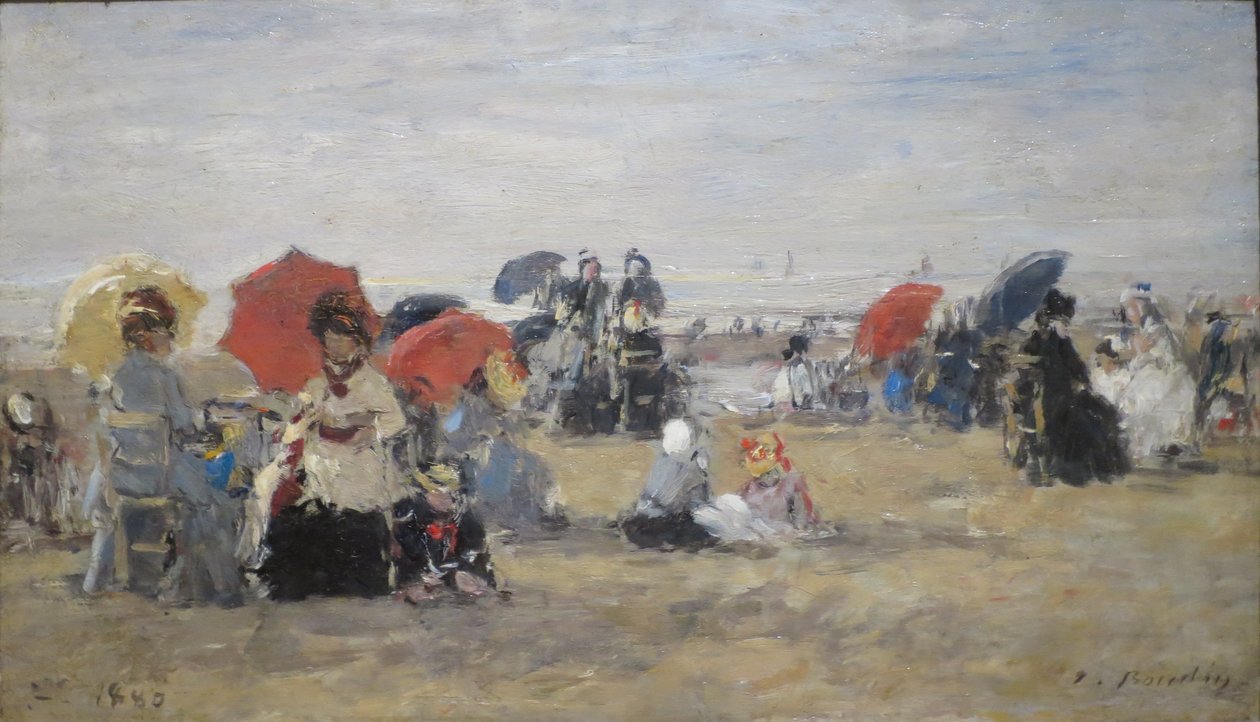 Playa de Trouville de Eugene Louis Boudin