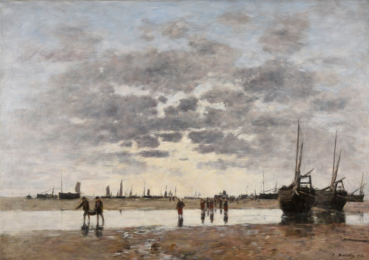 Berck: el regreso de los barcos de Eugene Louis Boudin