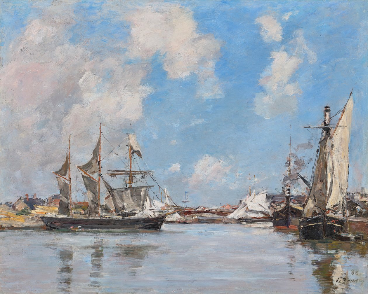 Deauville. La piscina de Eugene Louis Boudin