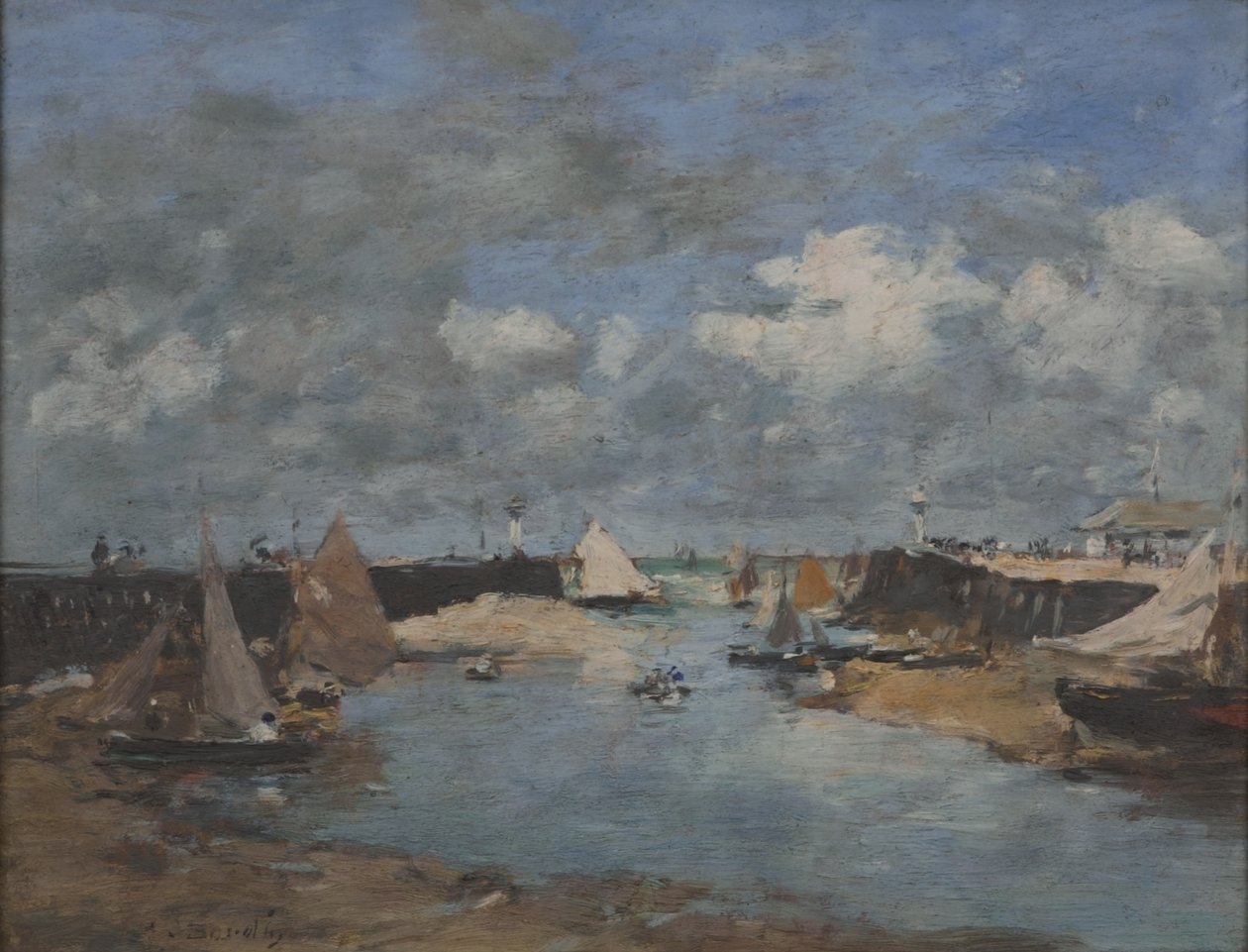 Puerto de Trouville de Eugene Louis Boudin