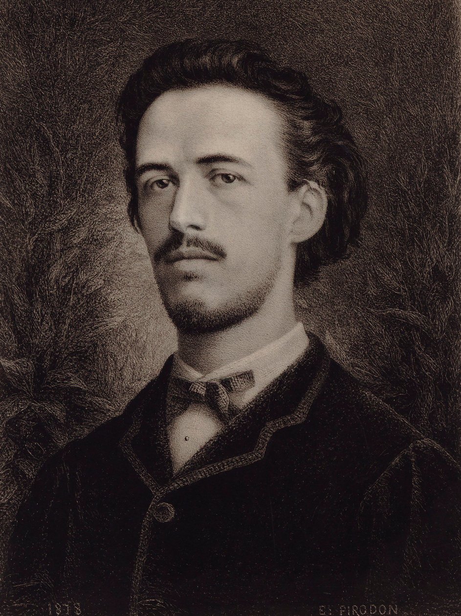 Retrato del compositor Benjamin Godard 1849-1895, 1878 de Eugène Louis Pirodon