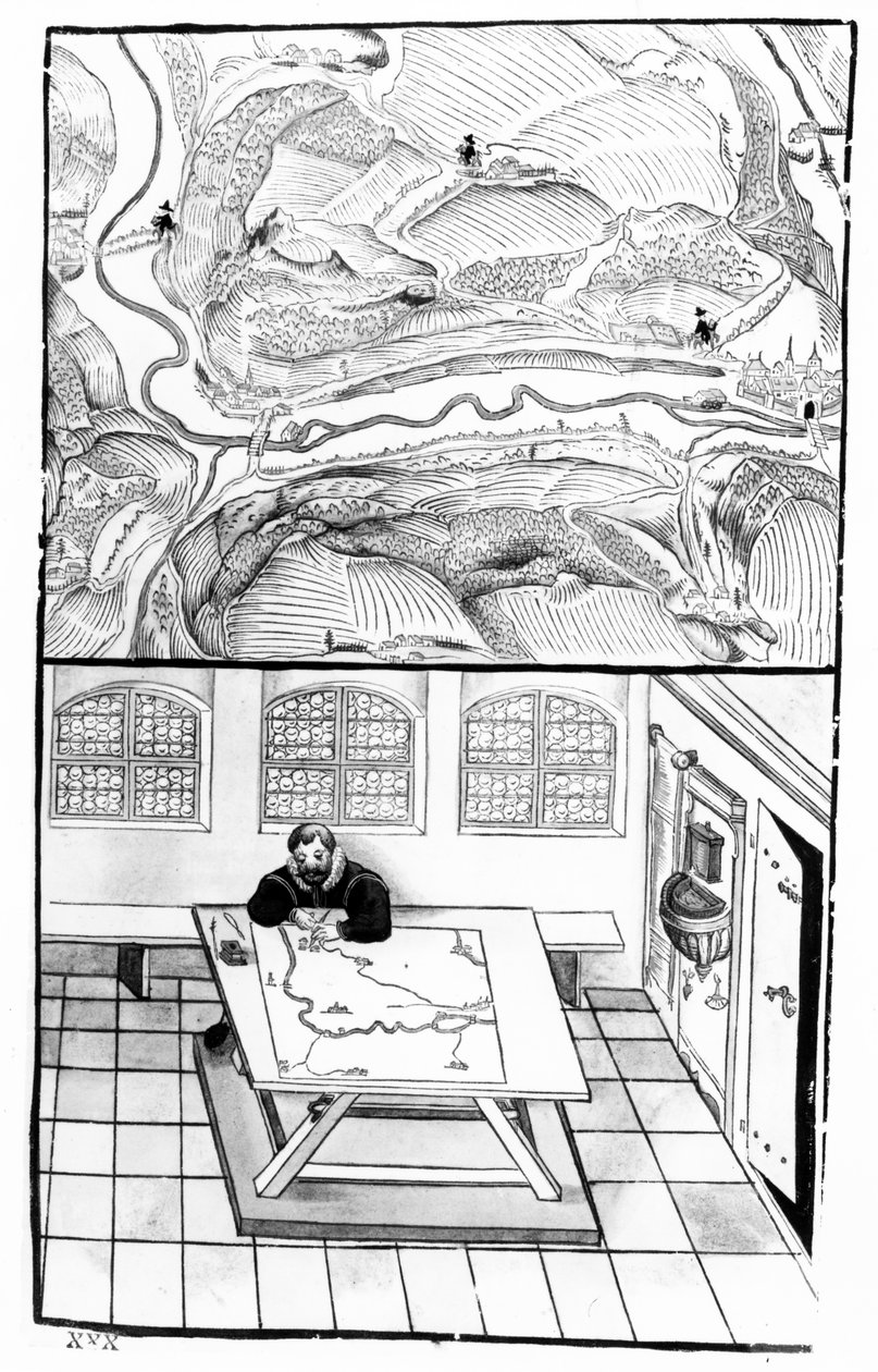 Cartógrafo en el trabajo de European School