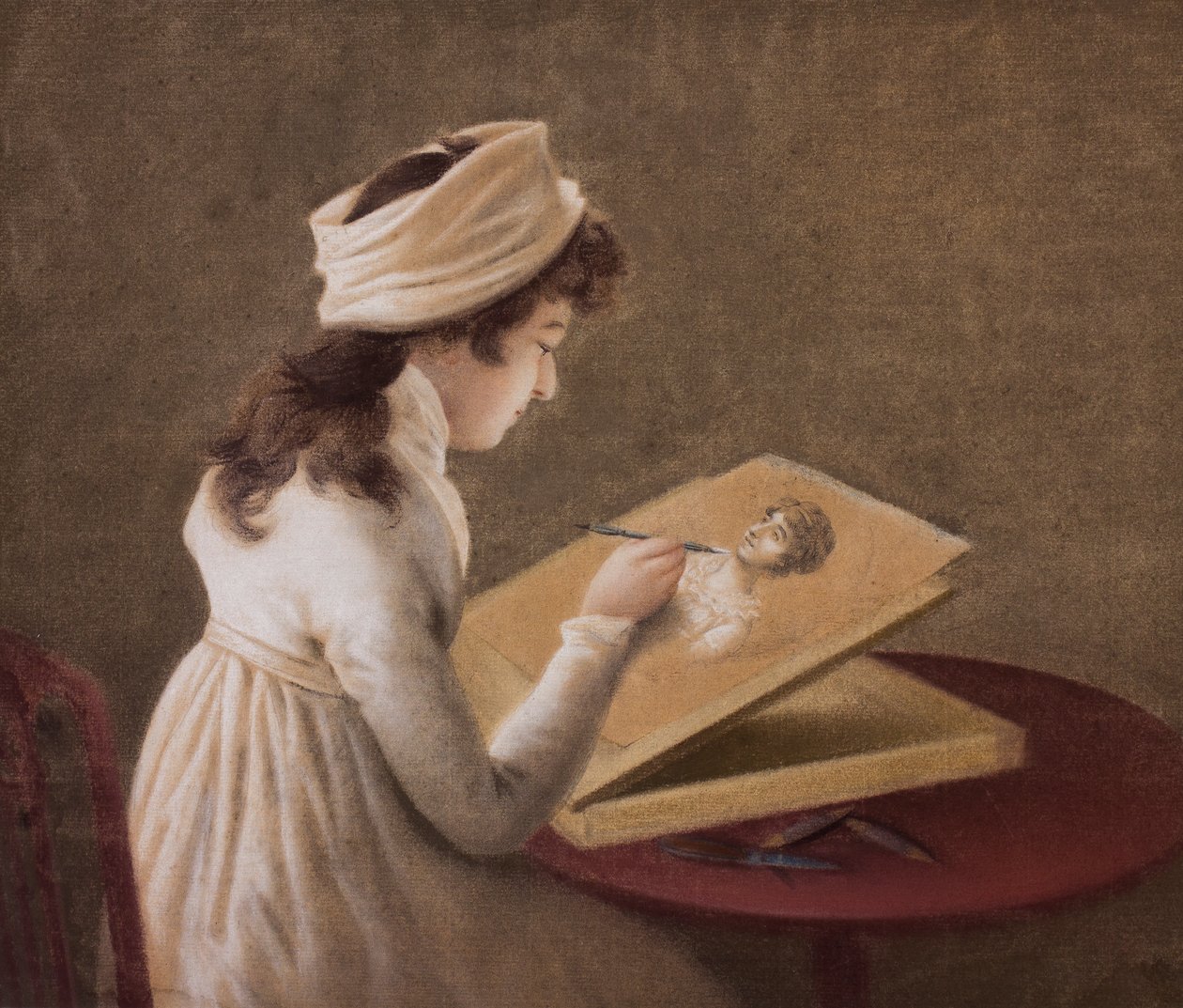 Retrato de un artista, c.1800 de European School