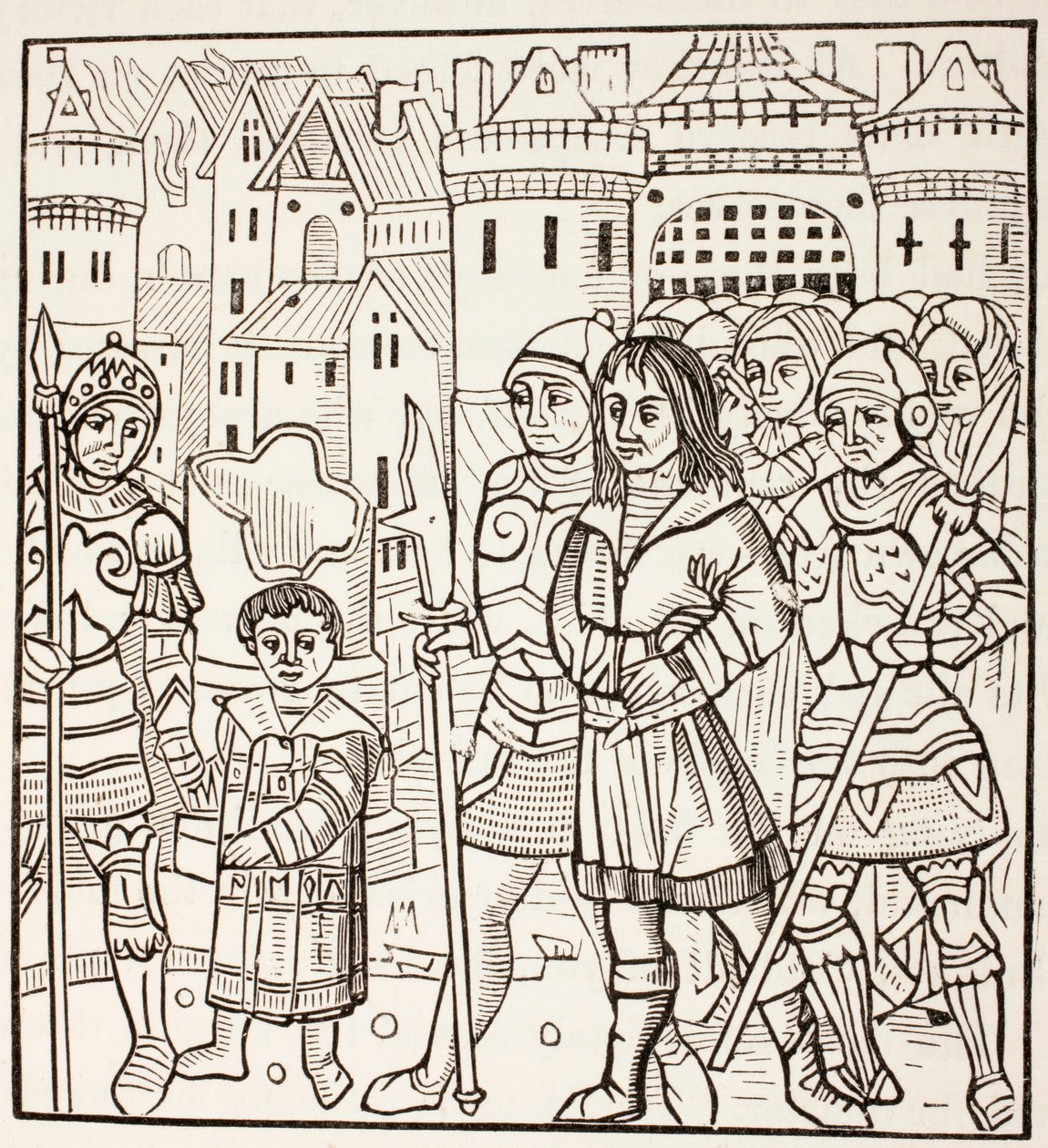 San Luis, Rey Luis IX de Francia capturado por los sarracenos después de la Batalla de Fariskur, c.1880 de European School