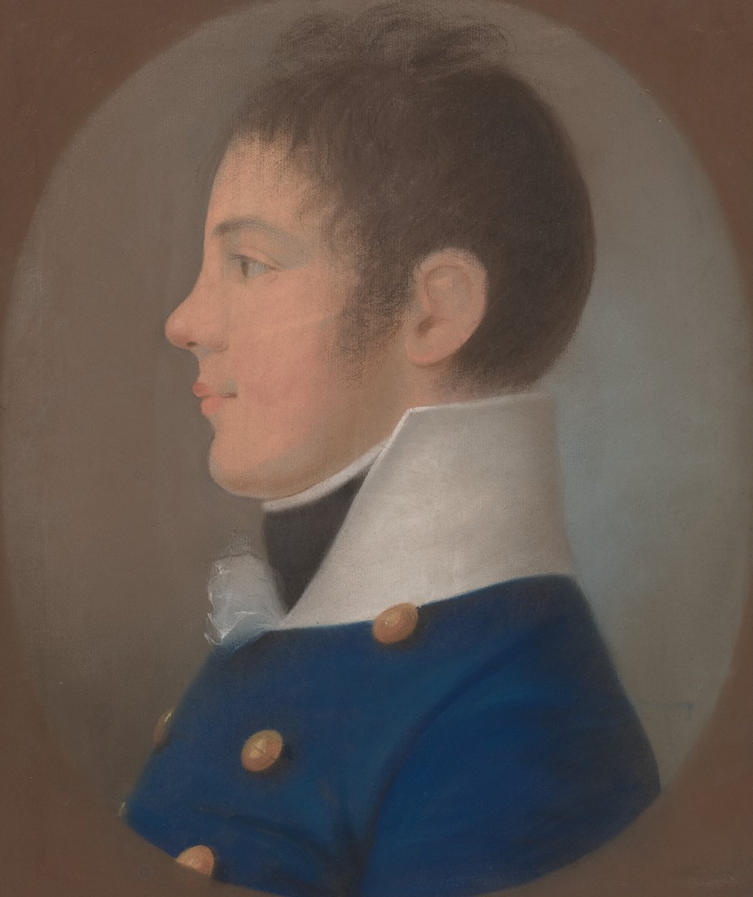 Retrato de un Joven de Perfil de European 19th Century