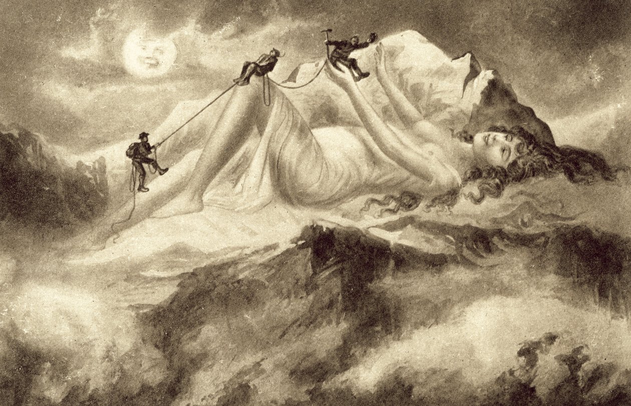 Alpinismo (litografía) de European School