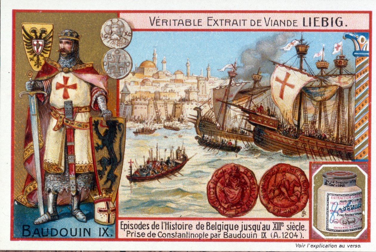 Balduino I en el saqueo de Constantinopla de European School