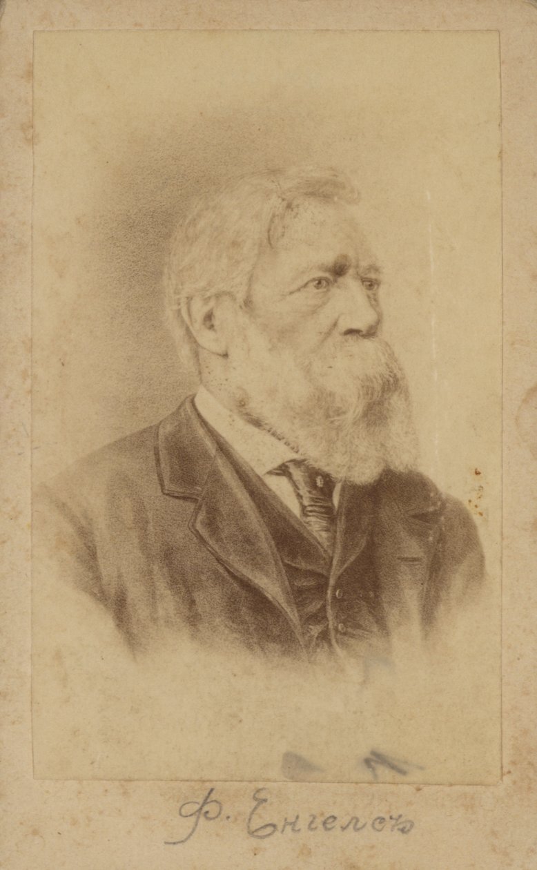 Friedrich Engels, filósofo y científico social alemán, uno de los fundadores de la teoría marxista (lito) de European School