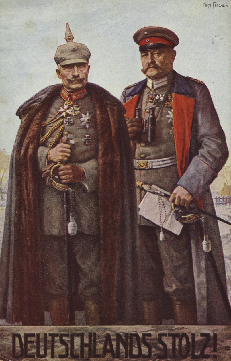El orgullo de Alemania (litografía en color) de European School