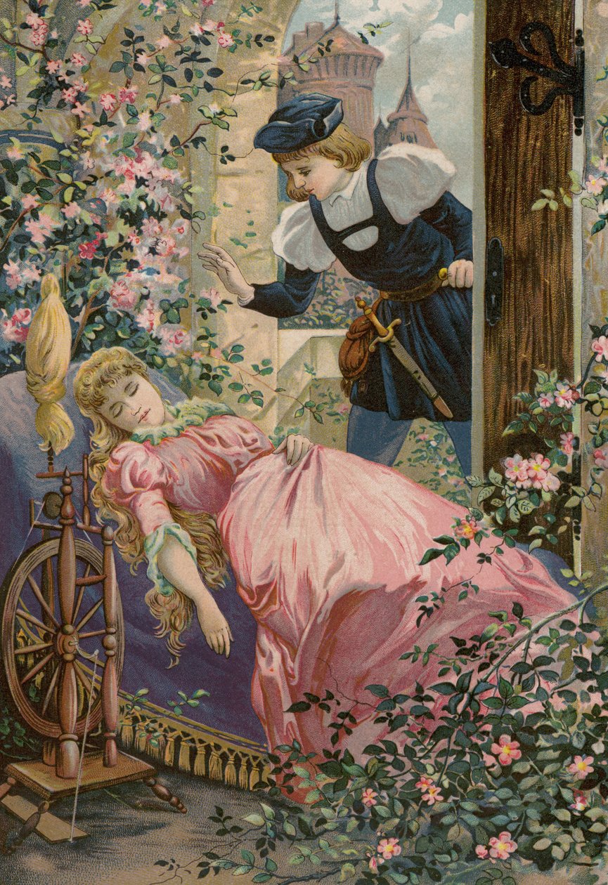 Cuentos de los Grimms: La rosa de brezo (cromolito) de European School