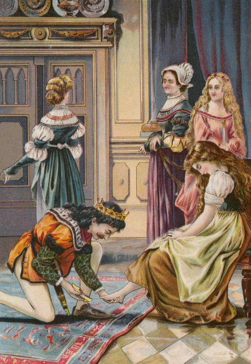 Cuentos de los Grimm: Cenicienta (cromolito) de European School
