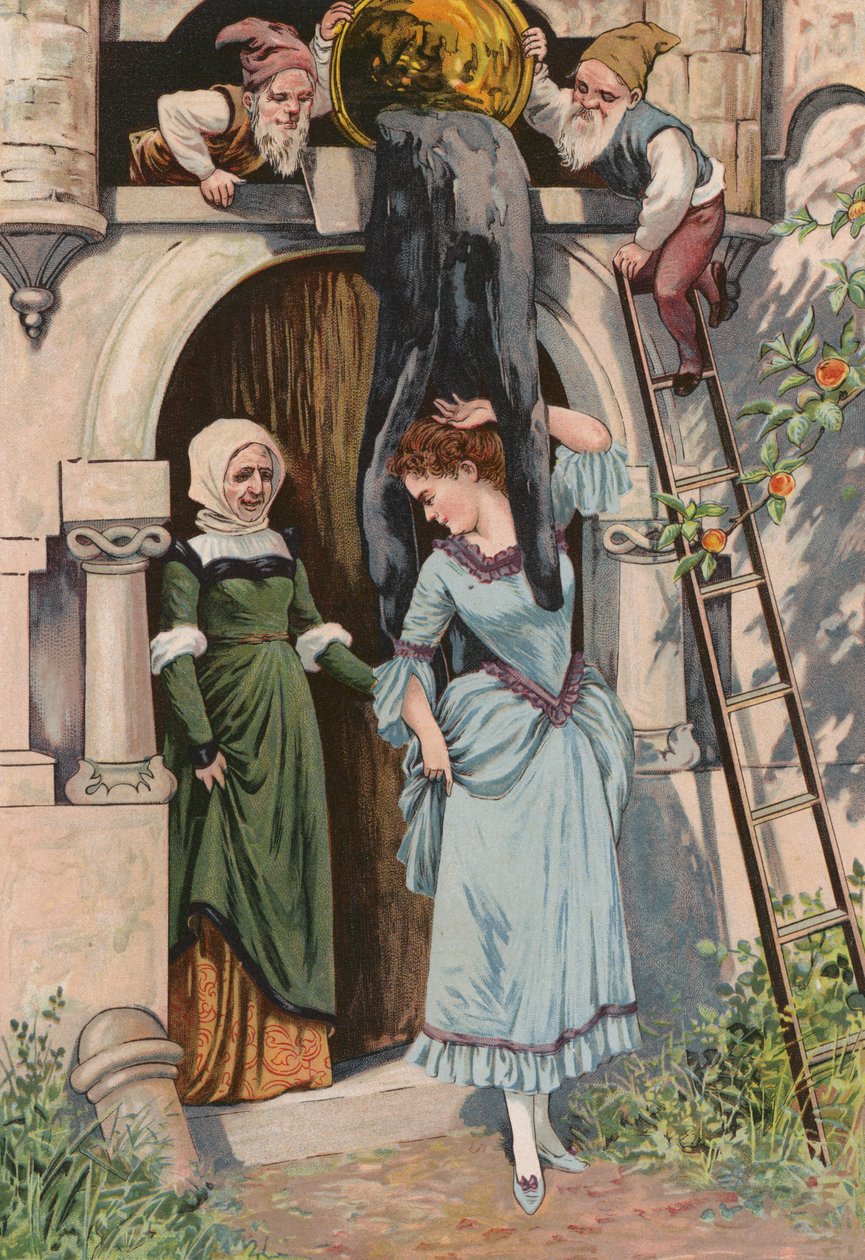 Cuentos de los Grimms: La Vieja Madre Escarcha (cromolito) de European School