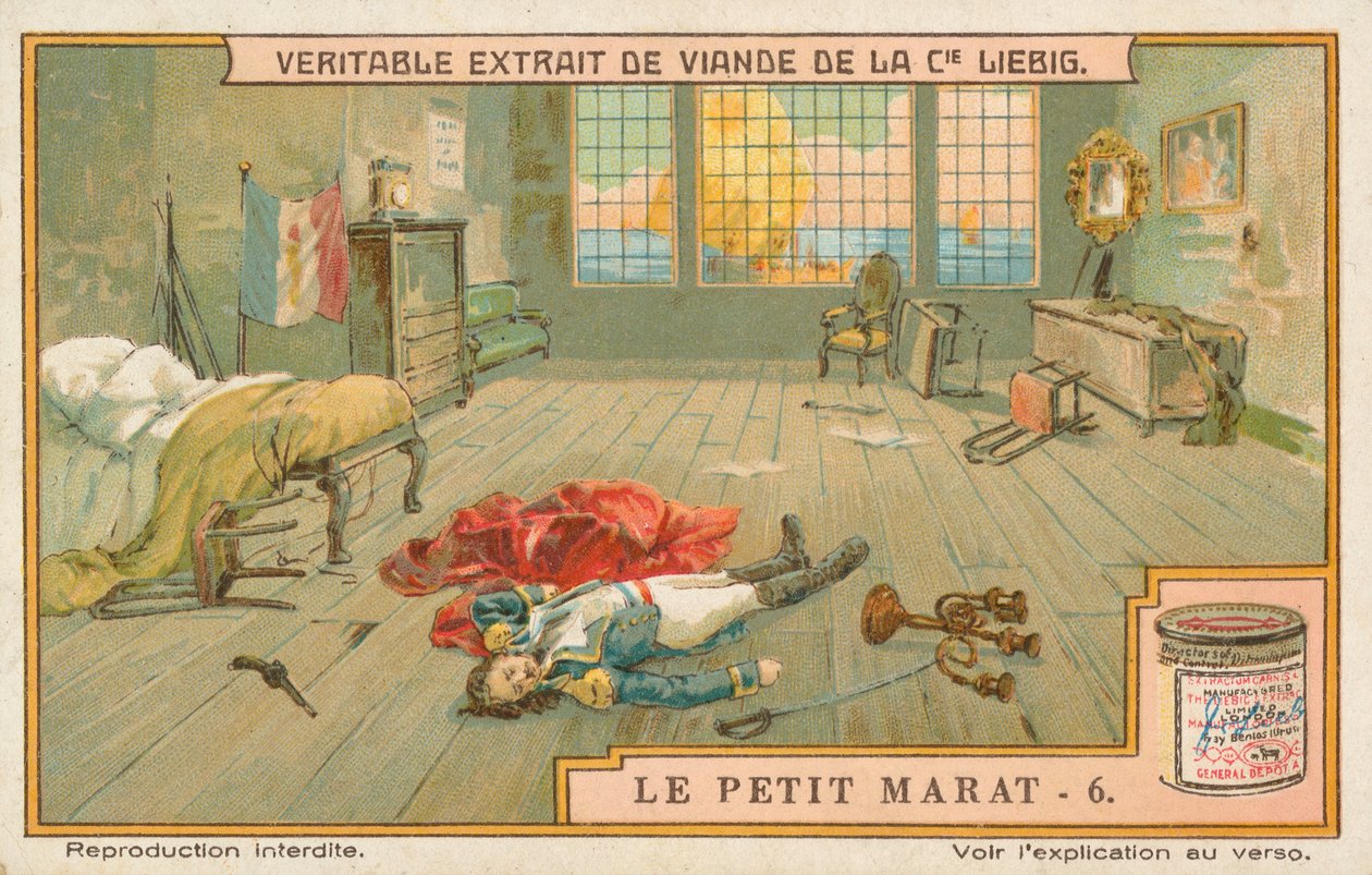 Le Petit Marat, tarjeta Liebig, principios del siglo XX (cromo) de European School