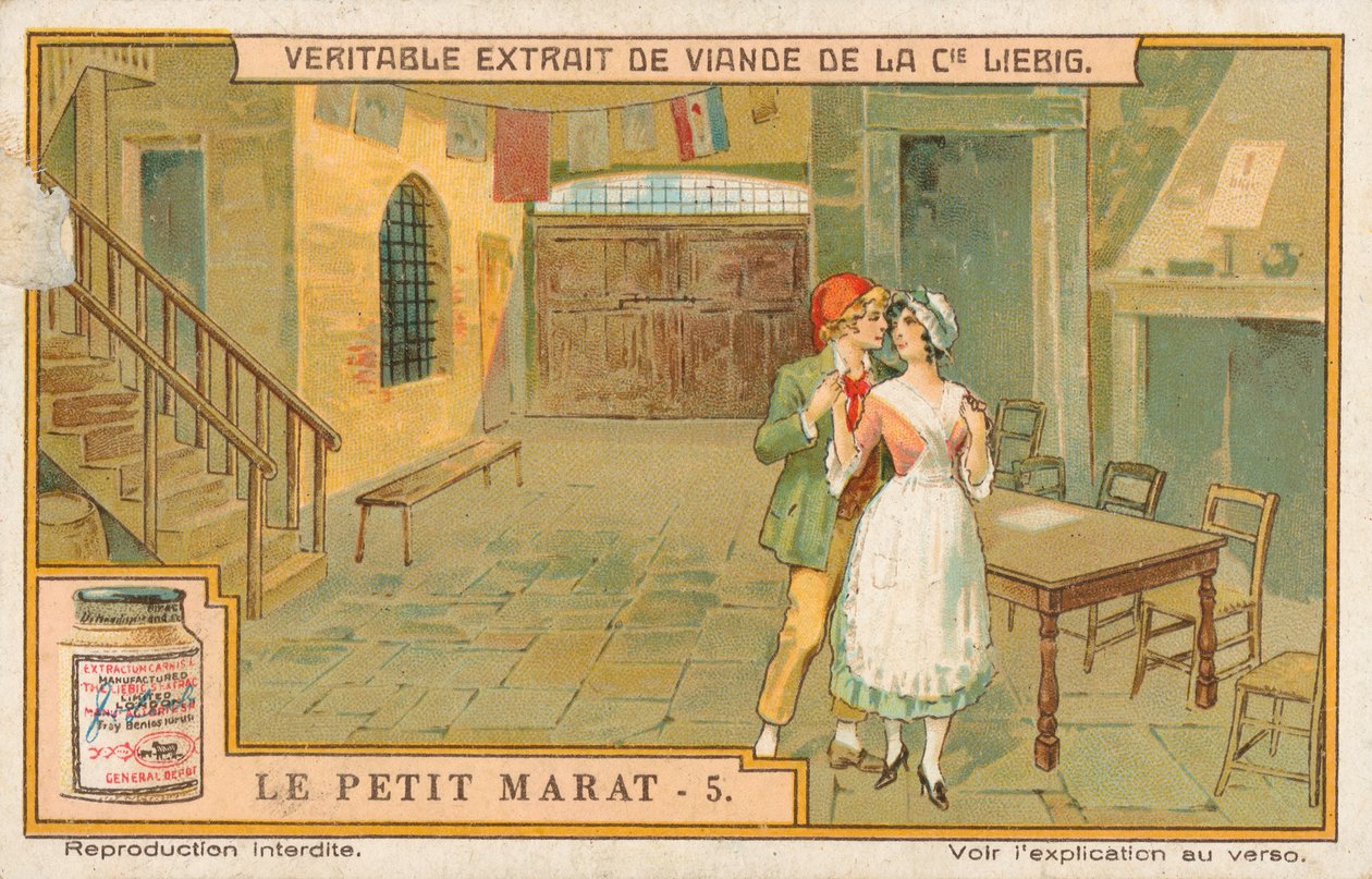 Le Petit Marat, tarjeta Liebig, principios del siglo XX (cromo) de European School