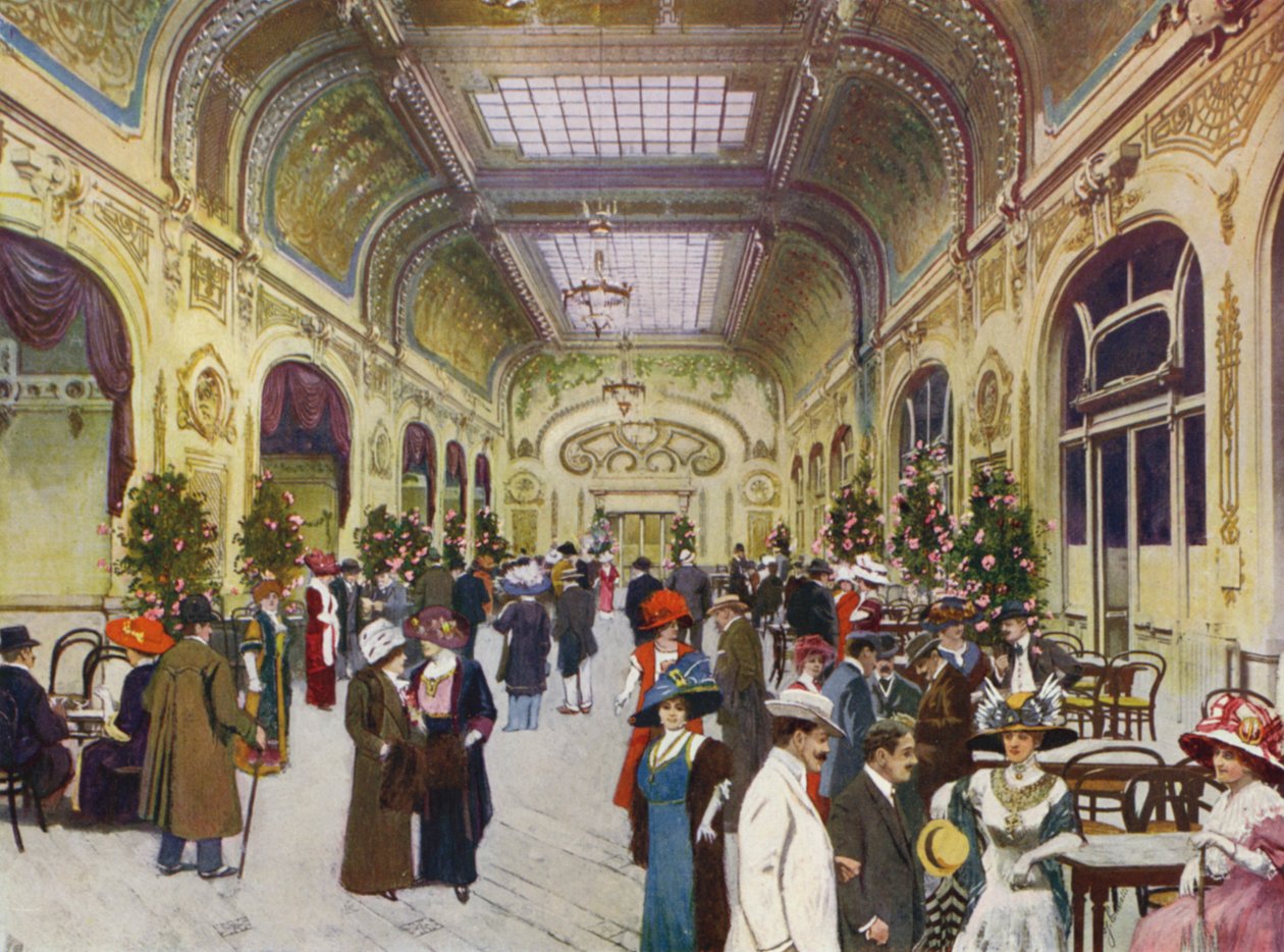 Monte-Carlo, Le Casino de Beau-Soleil (litografía en color) de European School