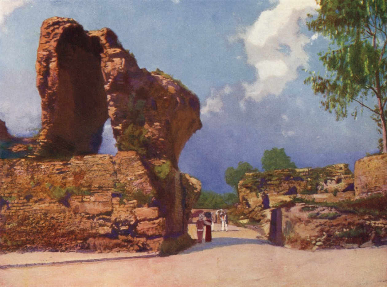 Niza, Les Arenes de Cimiez (litografía en color) de European School