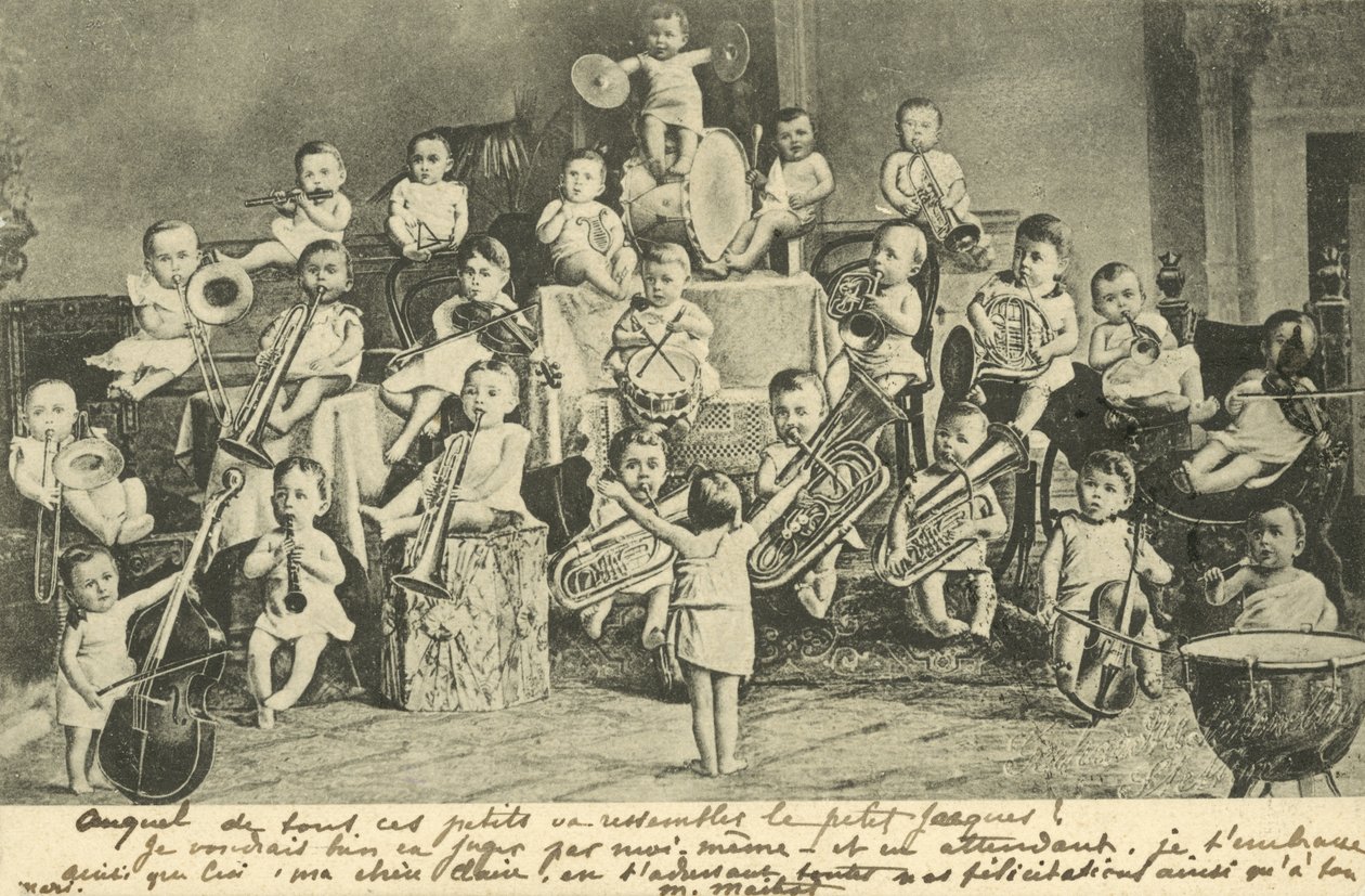 Orquesta de bebés (litografía) de European School