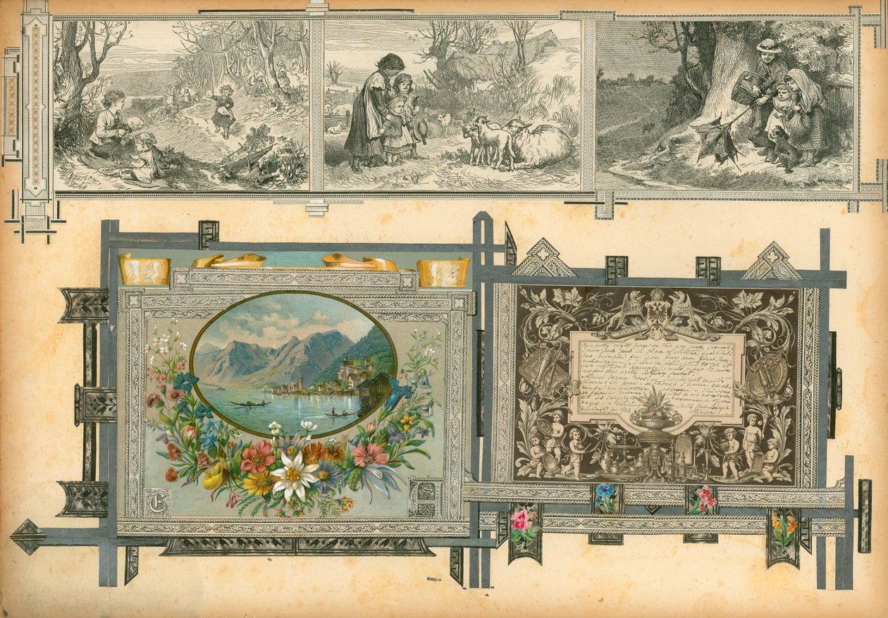 Página del volumen I de Sammelsurium (material impreso) de European School
