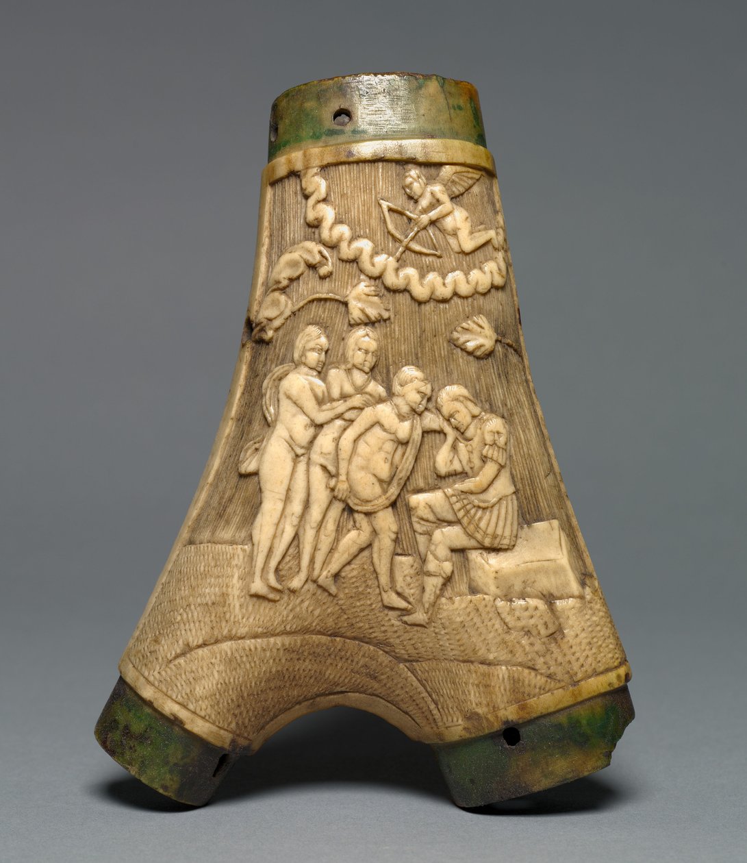 Frasco de pólvora, c.1550-80 de European School