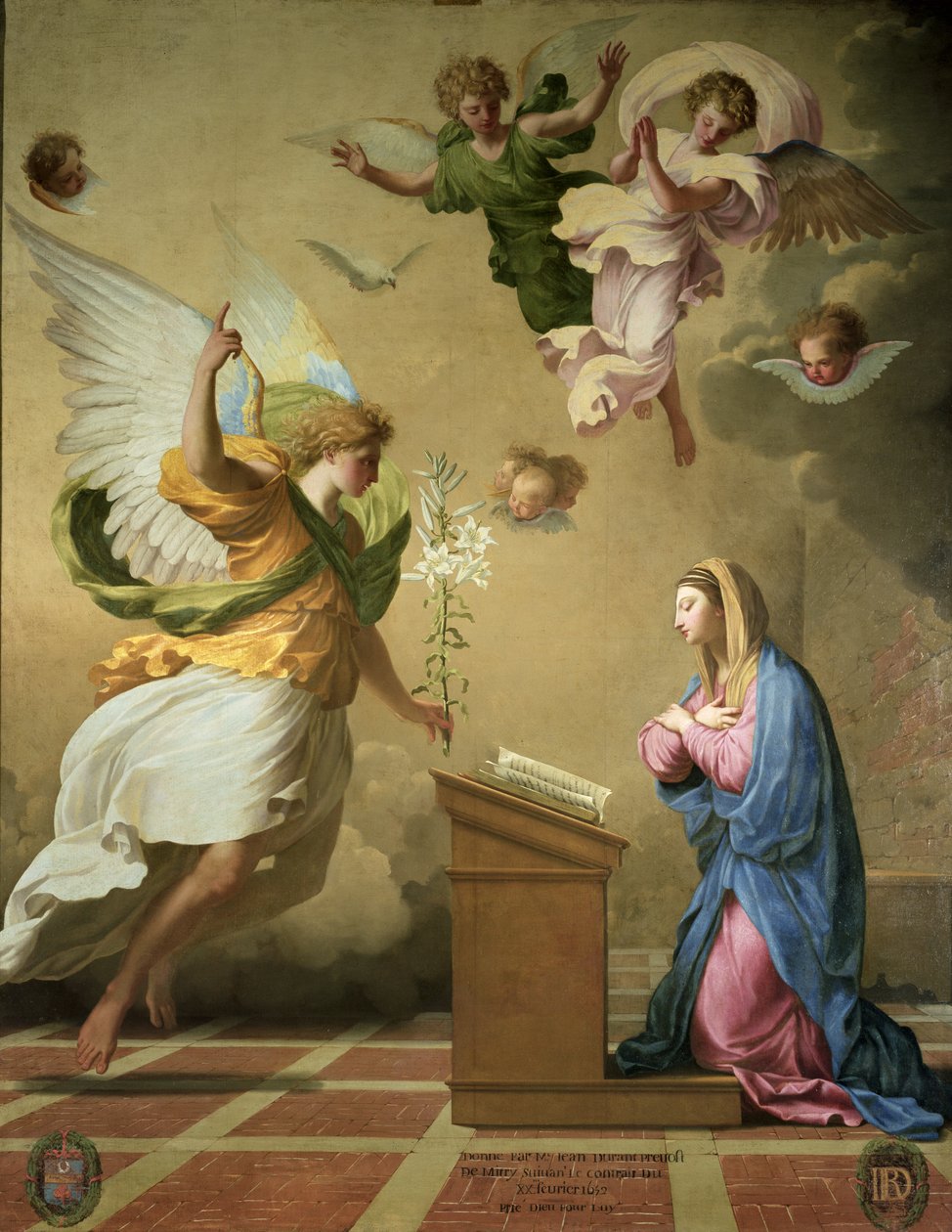 La Anunciación, antes de 1652 de Eustache Le Sueur