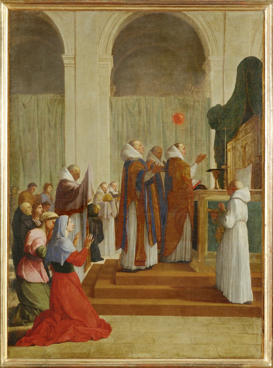 La messe de saint Martin - la misa de San Martín ... de Eustache (studio of) Le Sueur