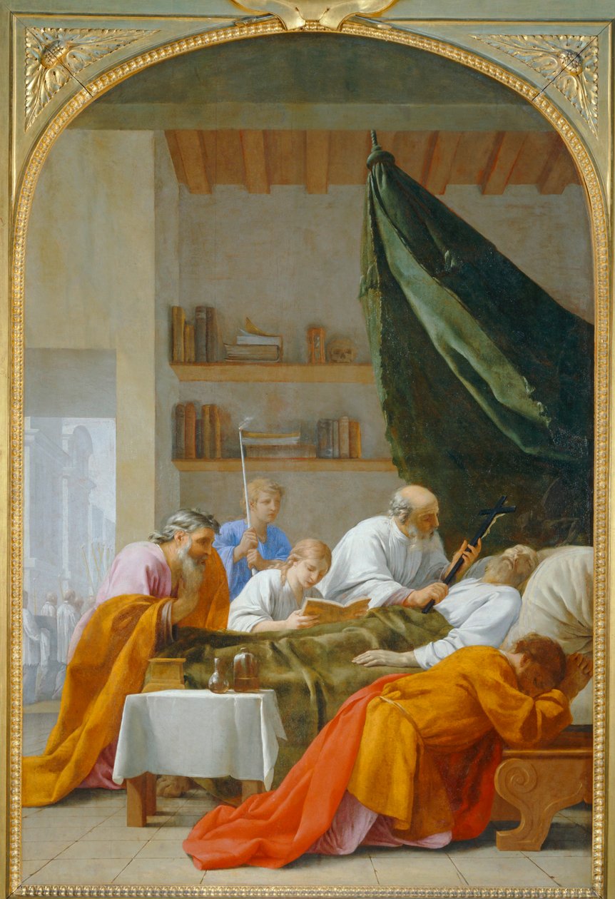 Muerte de Raymond Diocrès - La muerte de Raymond Diocrès ... de Eustache (studio of) Le Sueur