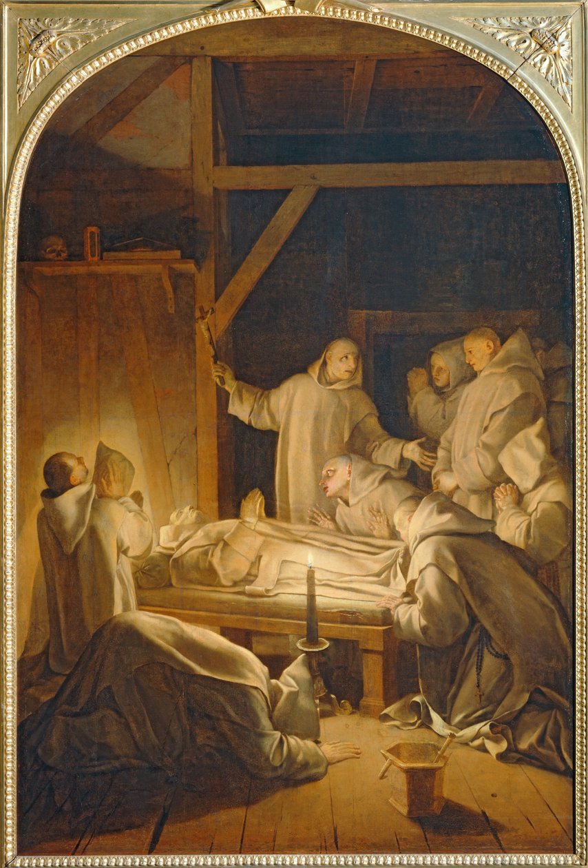 Mort de saint Bruno - La muerte de San Bruno ... de Eustache (studio of) Le Sueur