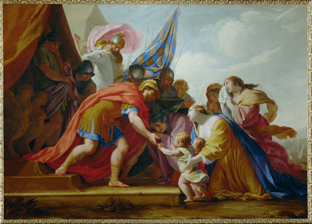Volumnia y Verturia ante Coriolano - Volumnia y ... de Eustache (studio of) Le Sueur