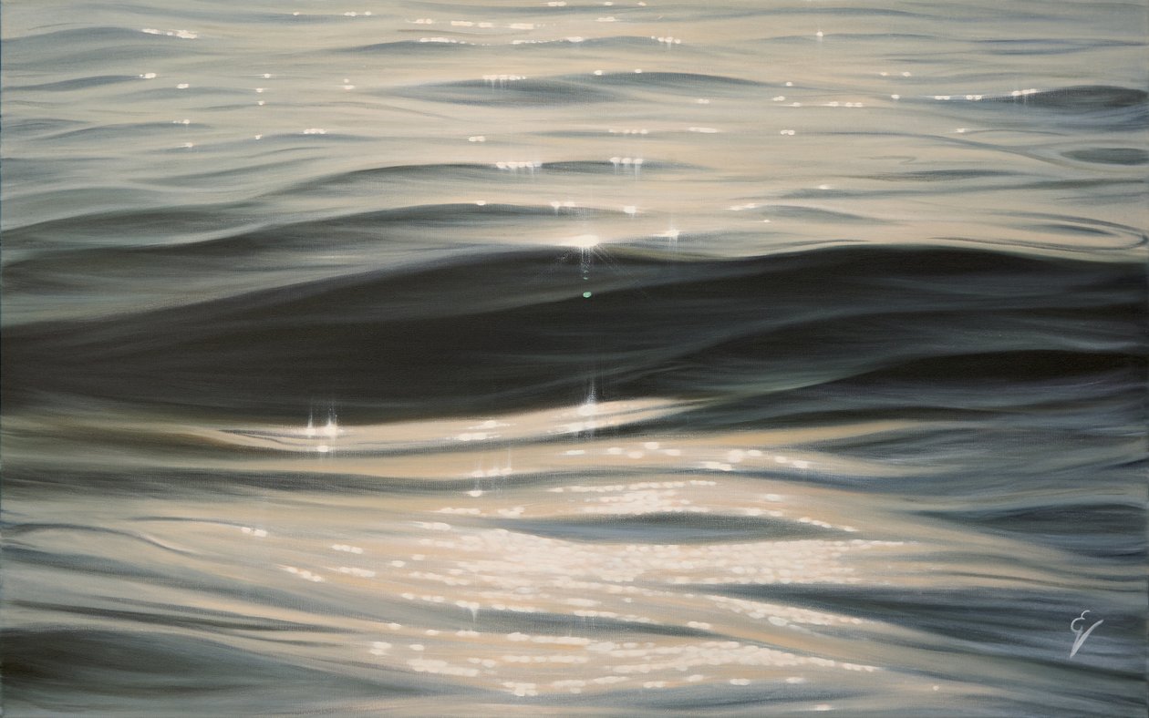 Into The Light, 2023 (óleo sobre lienzo) de Eva Volf
